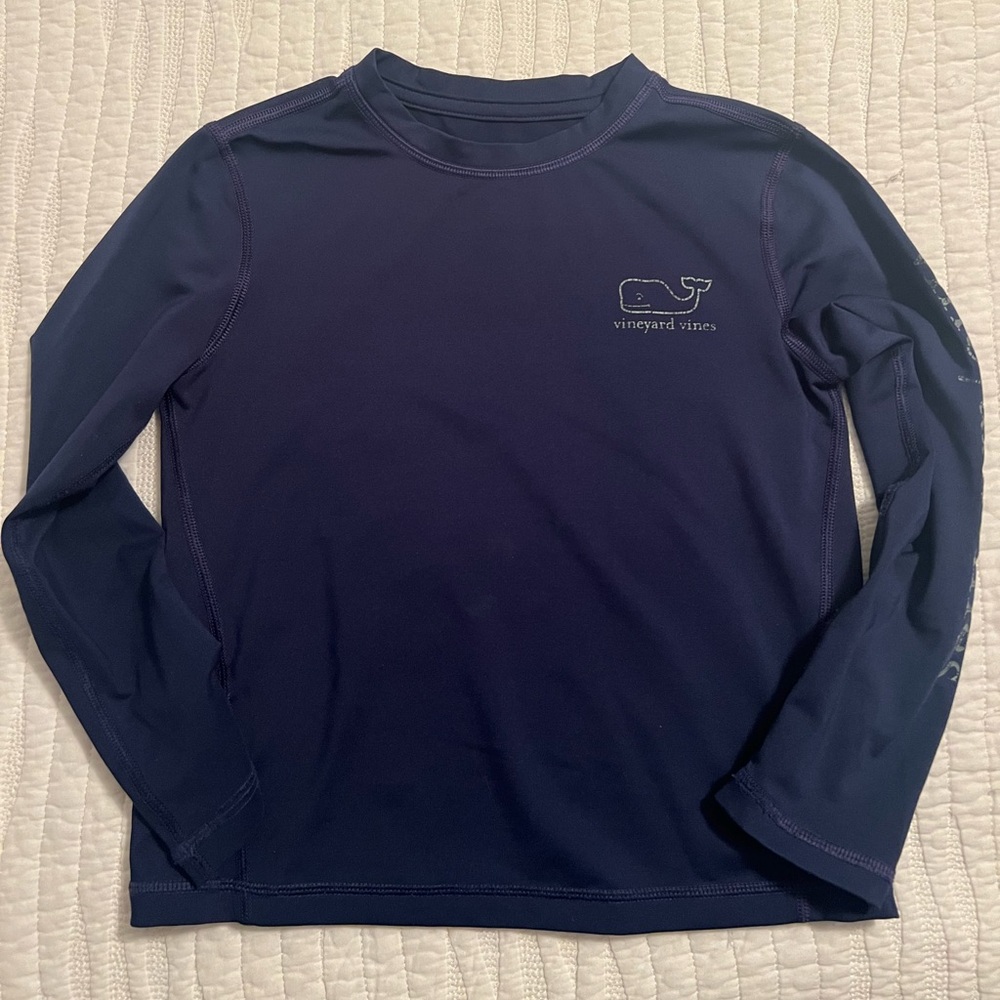 Vineyard Vines Boys Performance Swim Shirt in Deep Blue. Only worn a few times!